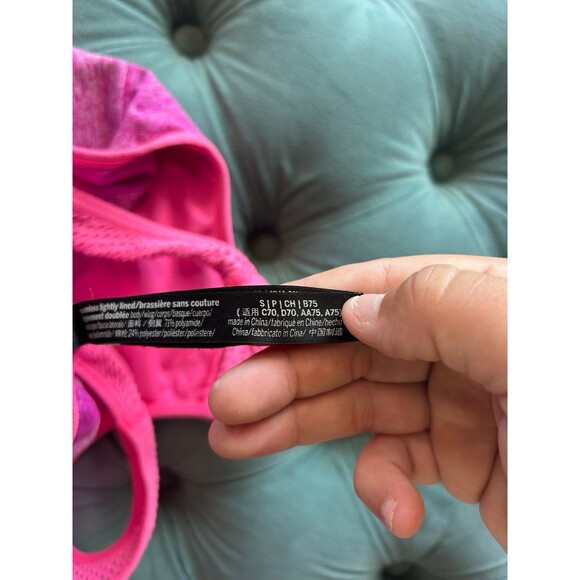 Pink Victorias Secret Sport pink ombré Sports Bra size Small S - Picture 4 of 5